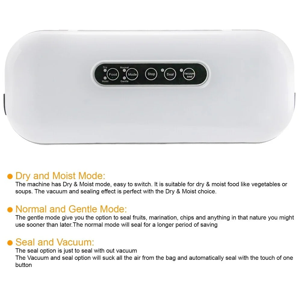 MegaChef Home Vacuum Sealer and Food Preserver with Extra Bag