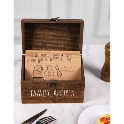 Rae Dunn Antique Recipe Box - Dividers not Included