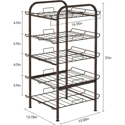 Water Bottle Organizer Vertical Free Standing Storage