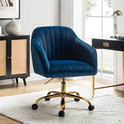 Bright Velvet Office Chair