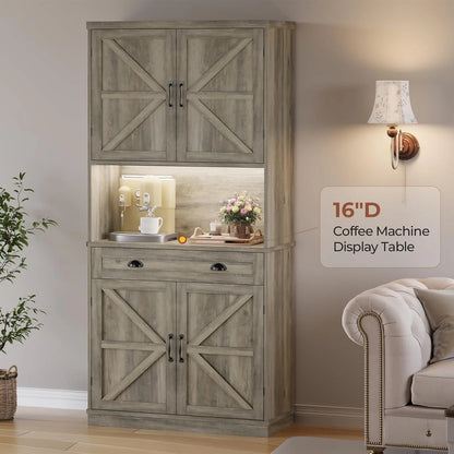 Farmhouse Kitchen Storage Cabinet Pantry Cabinet Home Bar