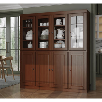 100% Solid Wood 65" Kitchen China Pantry Buffet by Palace Imports - 65" x 71.5"