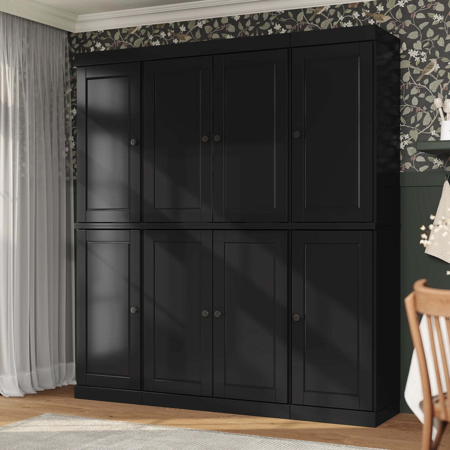100% Solid Wood 65" Kitchen China Pantry Buffet by Palace Imports - 65" x 71.5"