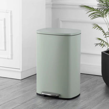 happimess 13-Gallon Trash Can with Soft-Close Lid and FREE Mini Trash Can