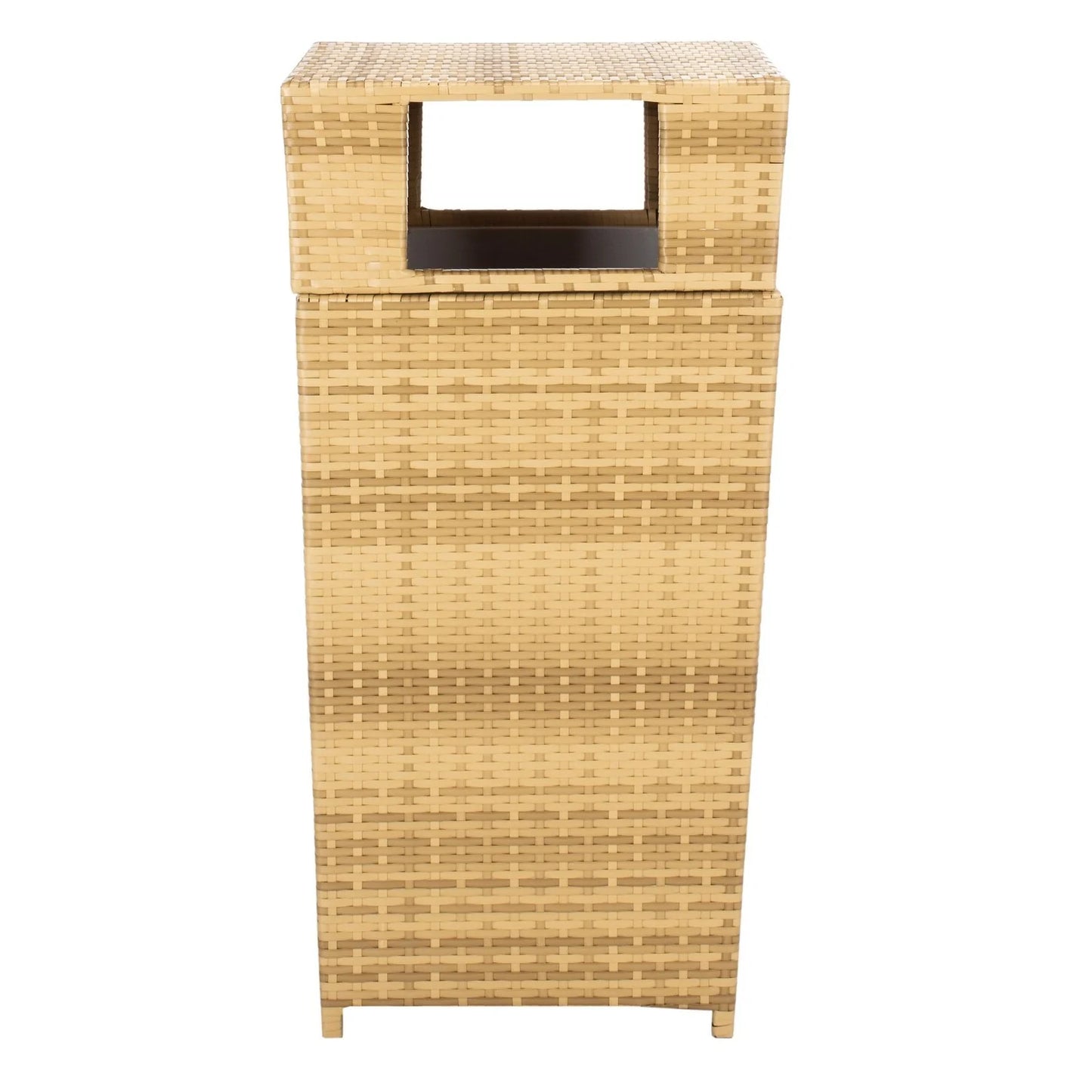 SAFAVIEH Outdoor Jennie Trash Bin (Fully Assembled)