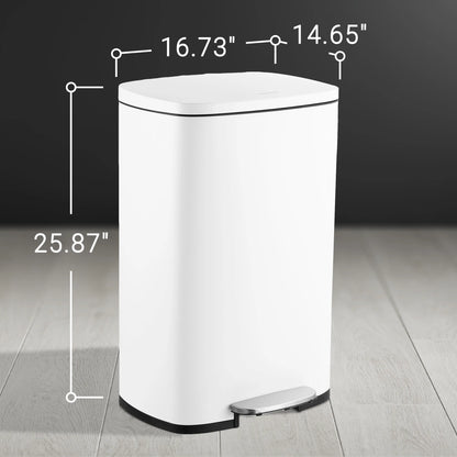 happimess 13-Gallon Trash Can with Soft-Close Lid and FREE Mini Trash Can