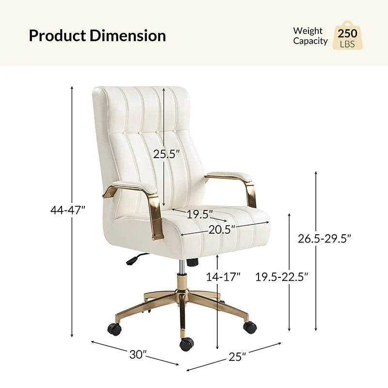 Conelius Leather Ergonomic Executive Office Chair