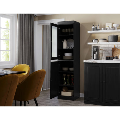 100% Solid Wood 16.5" Kitchen Pantry Cabinet with Doors by Palace Imports