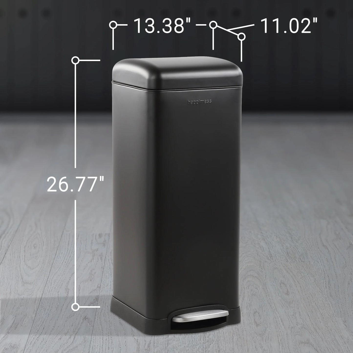 happimess Betty Retro 8-Gallon Step-Open Trash Can