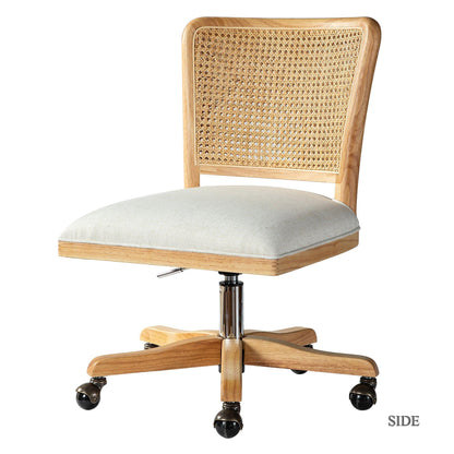 Blanca Cane Task Vanity Table Chair