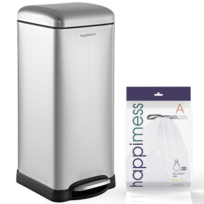 happimess Betty Retro 8-Gallon Step-Open Trash Can