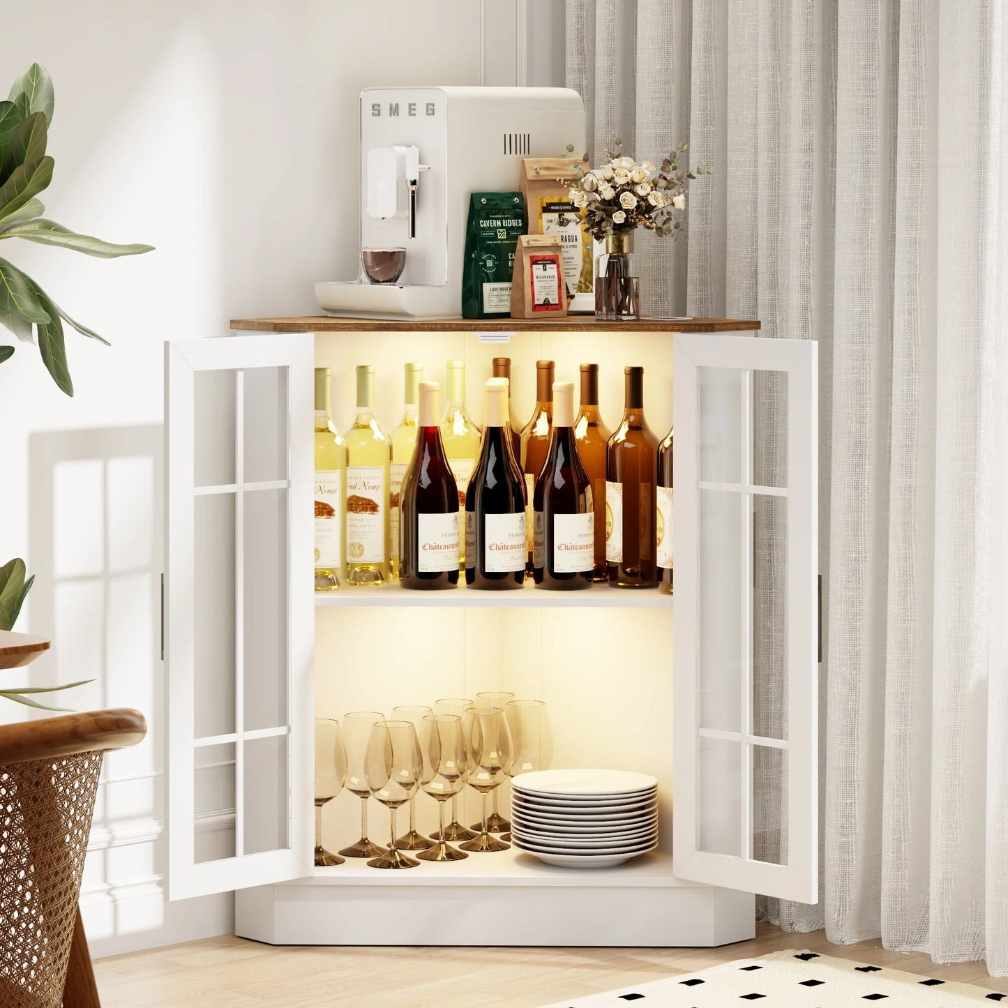 20"Wide Corner Storage Cabinet - N/A