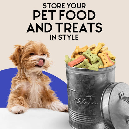 Amici Home Retro Treats Storage Canister With Lid for Pet Food