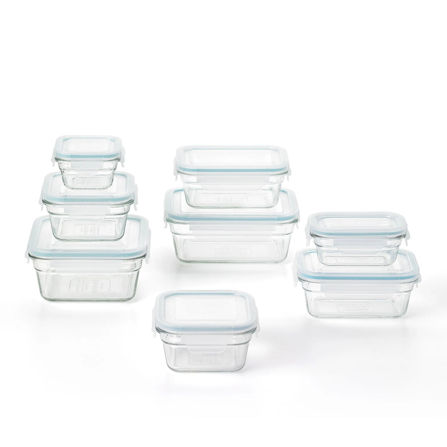Glasslock Oven and Microwave Safe Glass Food Storage Containers 28 Piece Set