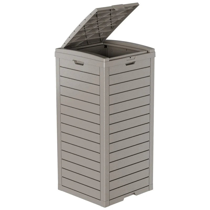 Resin Step On Curbside Trash Can & Recycling Bin