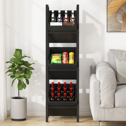 Vertical Standing Basket Storage Tower for Kitchen Bathroom Living Room