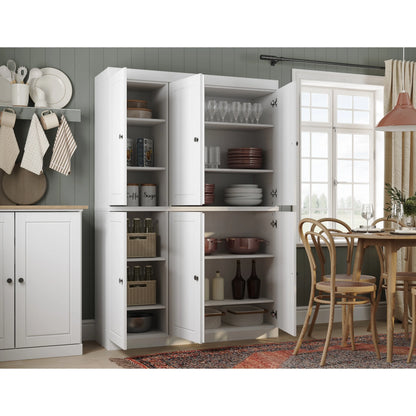 Palace Imports 100% Solid Wood 48.5" China Pantry Cabinet with Solid or Clear Glass Doors and Adjustable Shelves - 48.5" x 71.5"