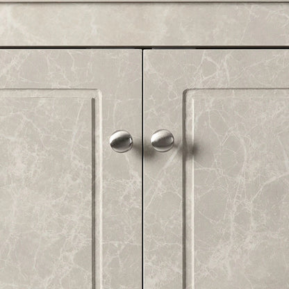 Modern Stylish Triangle Corner Storage Cabinet with Two Adjustable Internal Shelves