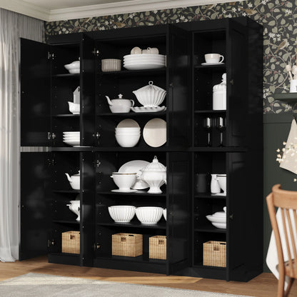 100% Solid Wood 65" Kitchen China Pantry Buffet by Palace Imports - 65" x 71.5"