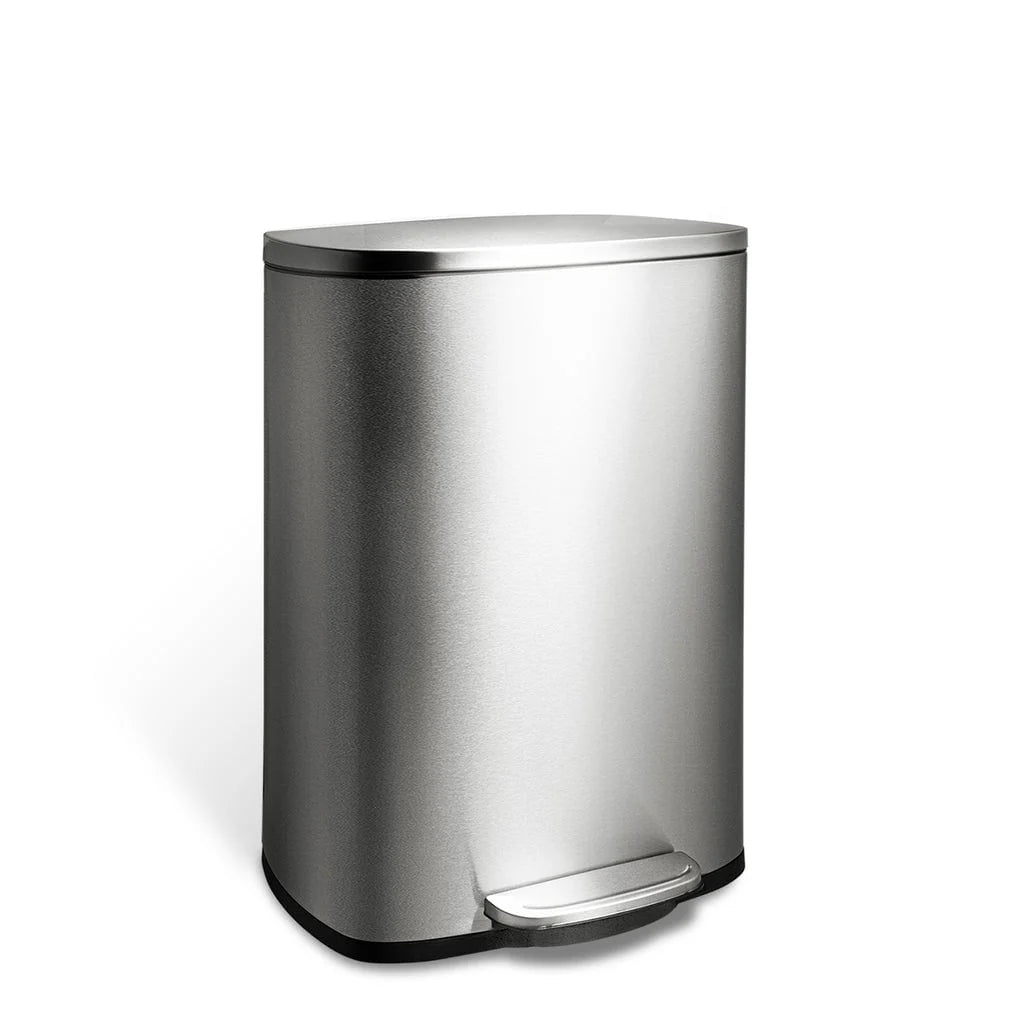 NINESTARS 13.2 Gallon Rectangular Step-On Trash Can