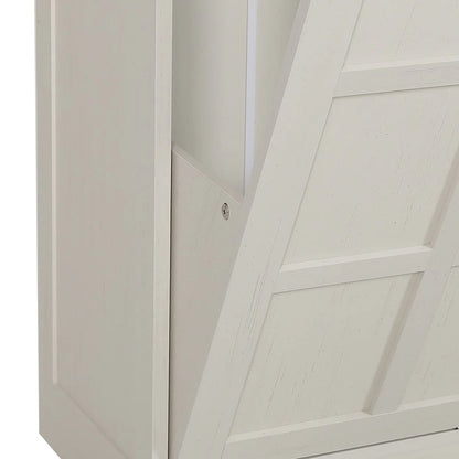 Moasis Kitchen Tilt Out Trash Cabinet Fits 13 Gallon Cabinet Trash Can with Outlet and Adjustable Shelves