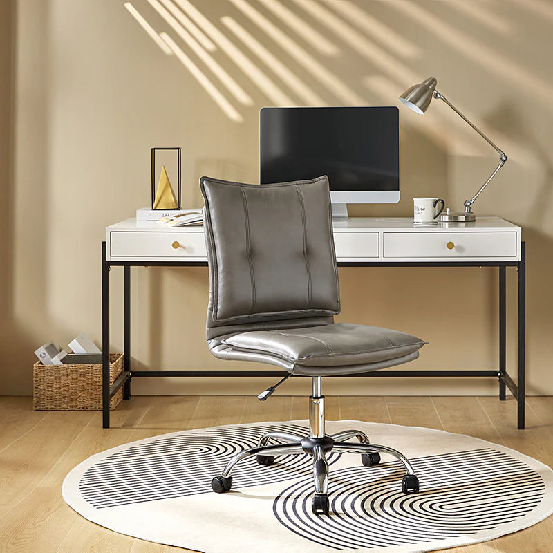 Edwin Leather Swivel Task Chair