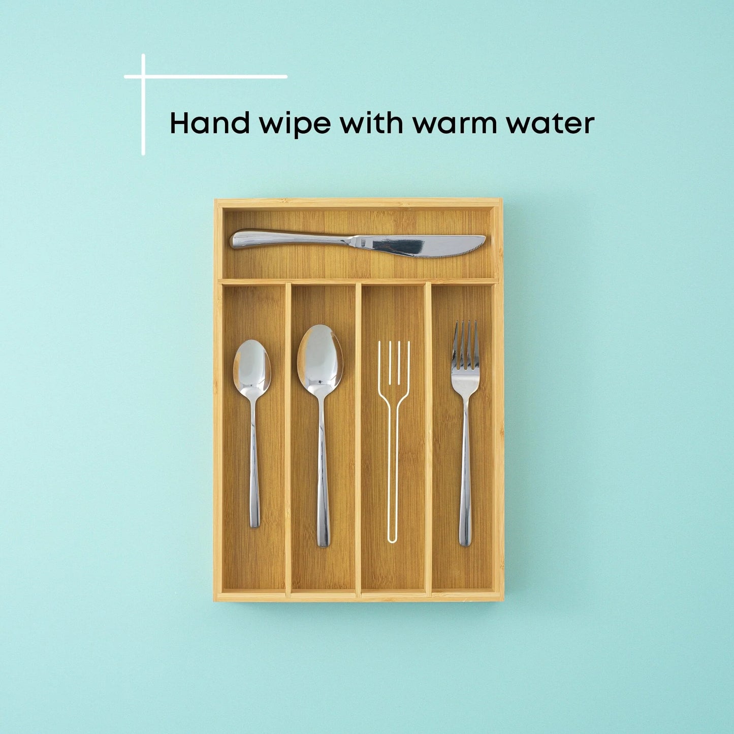 JoyJolt 7 Compartment Bamboo Drawer Organizer