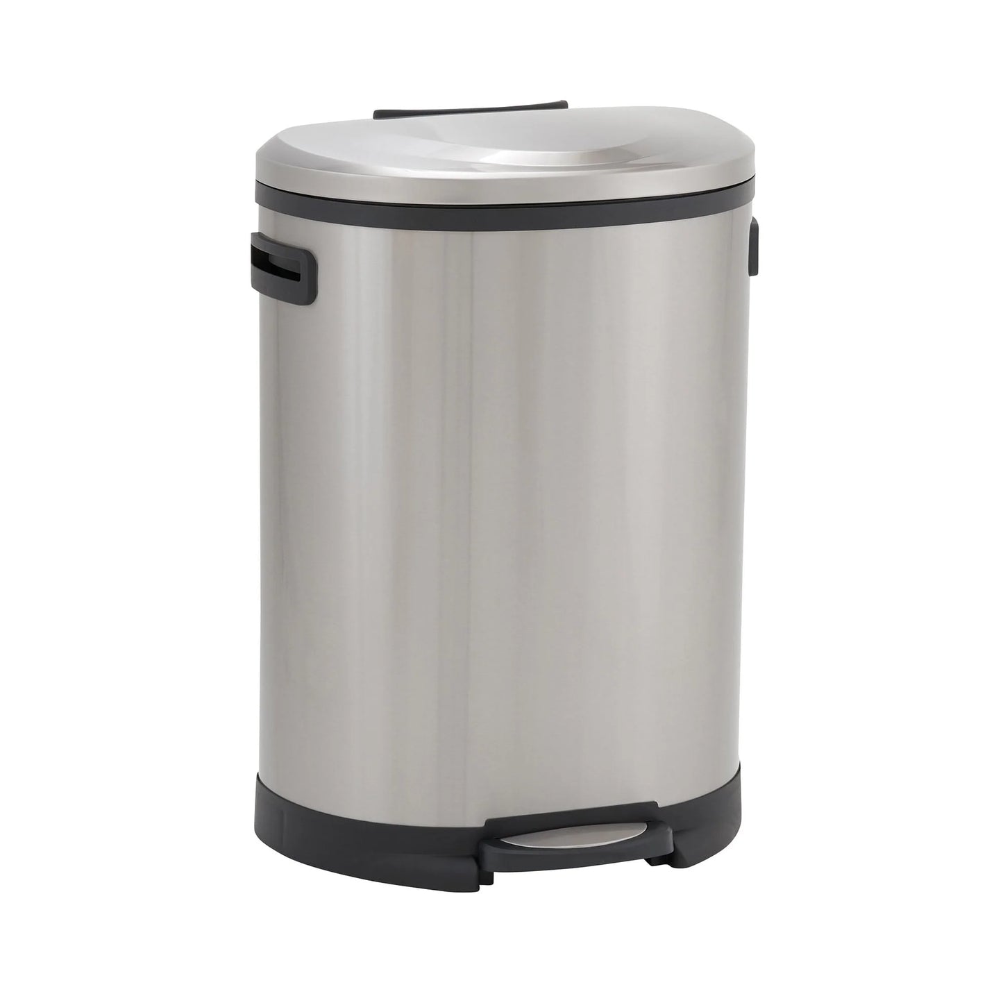 Household Essentials Stainless Steel Step Trash Can with Plastic Liner