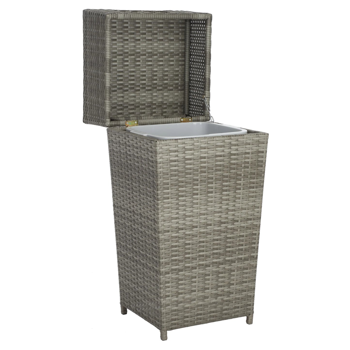 SAFAVIEH Outdoor Jennie Trash Bin (Fully Assembled)
