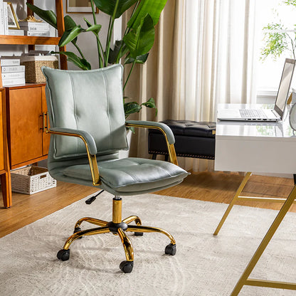 Michele Vegan Leather Task Accent Chair