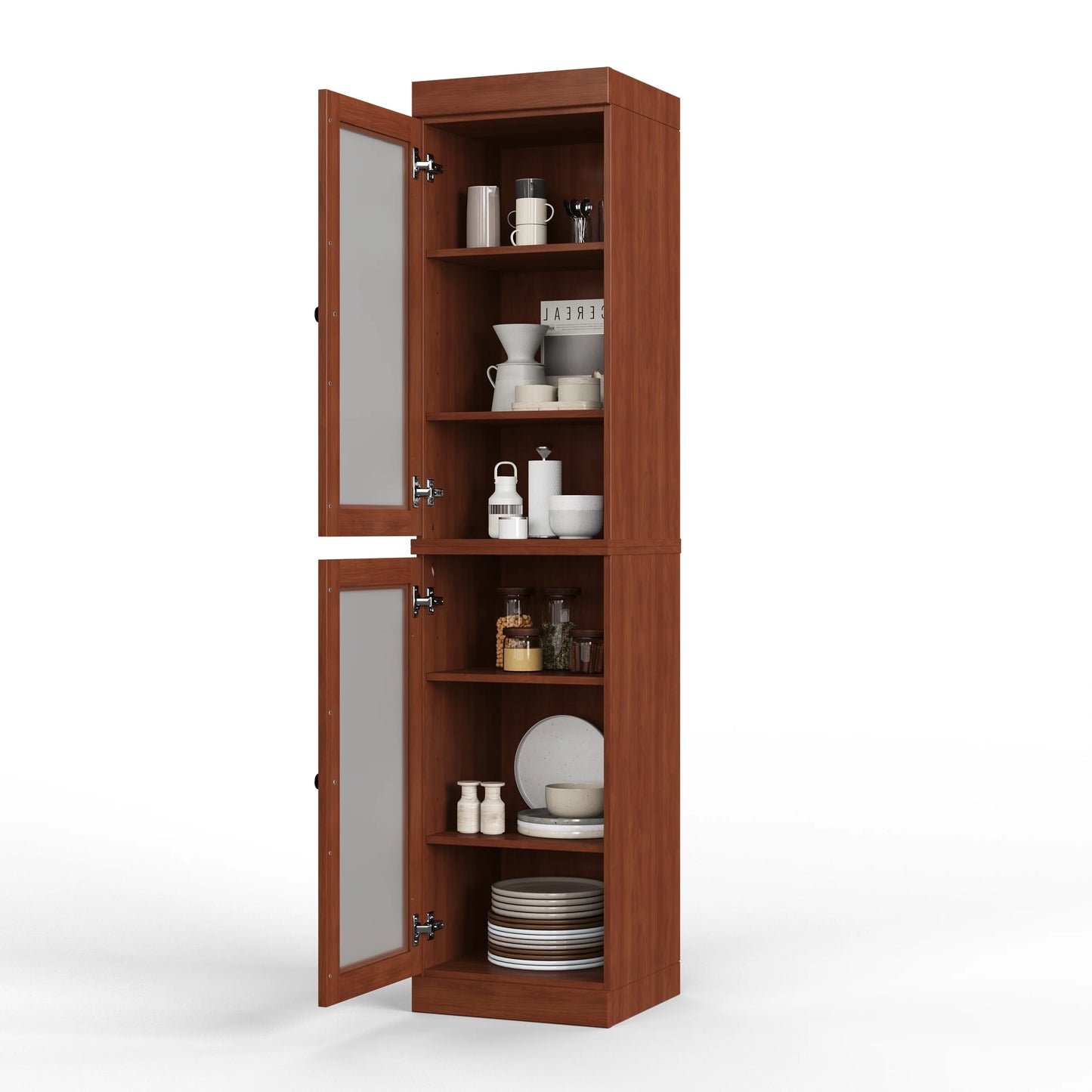 100% Solid Wood 16.5" Kitchen Pantry Cabinet with Doors by Palace Imports