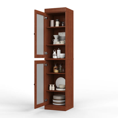 100% Solid Wood 16.5" Kitchen Pantry Cabinet with Doors by Palace Imports