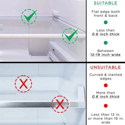 Sorbus Pull Out Fridge Drawer - Attachable Deli Drawer - Adjustable Refrigerator Storage Bin - Clear Design