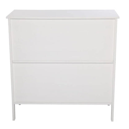 Transparent Door Free Standing Accent Storage Cabinet For Kitchen Dining White