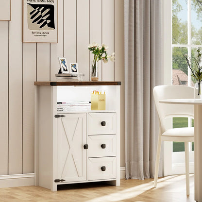 23.62"Accent Cabinet with drawers and storage - N/A