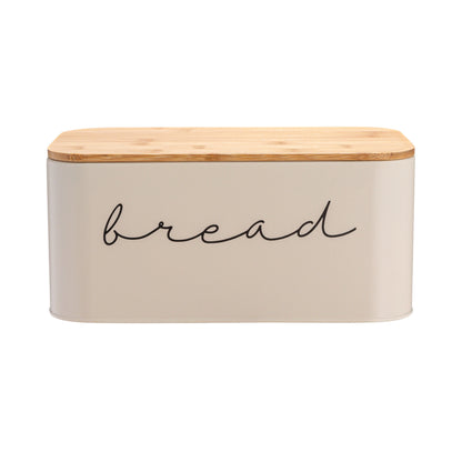 Metal "Bread" Bin with Bamboo Lid