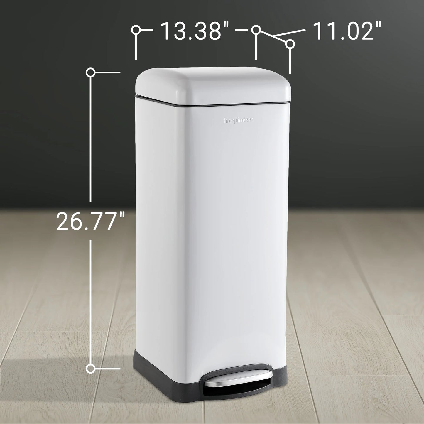 happimess Betty Retro 8-Gallon Step-Open Trash Can