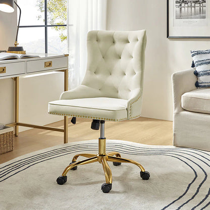 Adega Velvet Adjustable Office Chair