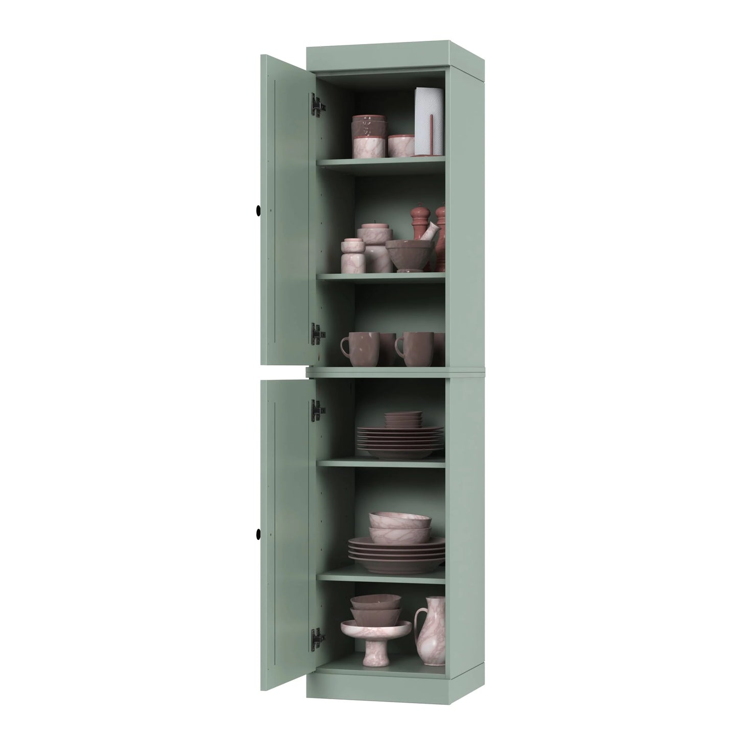 100% Solid Wood 16.5" Kitchen Pantry Cabinet with Doors by Palace Imports