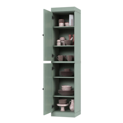 100% Solid Wood 16.5" Kitchen Pantry Cabinet with Doors by Palace Imports