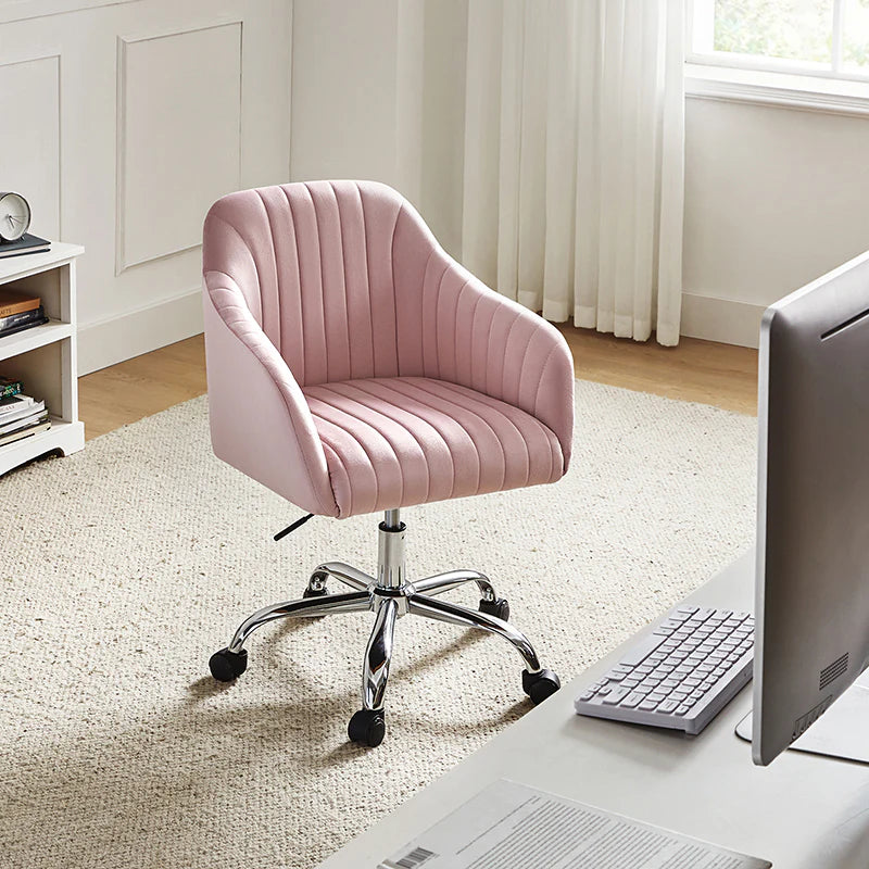 Theo Modern Velvet Task Chair with Tufted Back