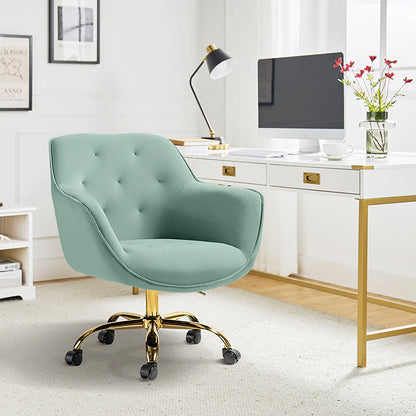 Jovida Velvet Tufted Office Chair