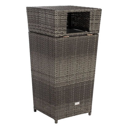 SAFAVIEH Outdoor Jennie Trash Bin (Fully Assembled)