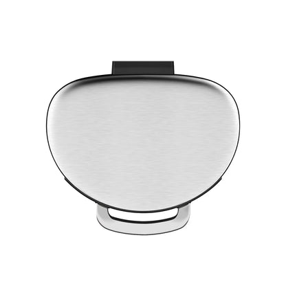 INNOVAZE 1.6 gallon/6 liter 3.2 gallon/12 liter fingerprint free brushed stainless steel semi-round step-on trash can