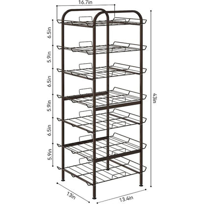 Water Bottle Organizer Vertical Free Standing Storage