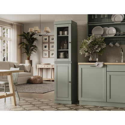 100% Solid Wood 16.5" Kitchen Pantry Cabinet with Doors by Palace Imports