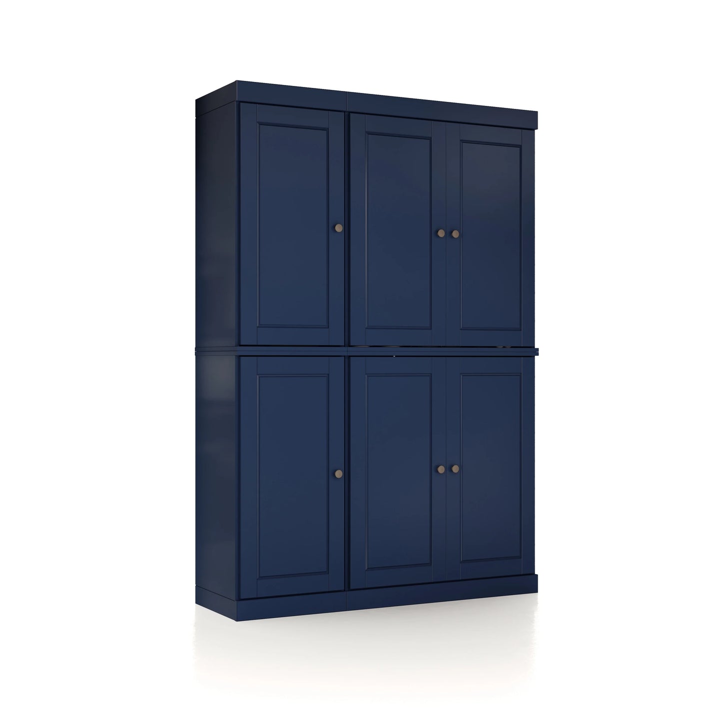 Palace Imports 100% Solid Wood China Pantry with Glass or Solid Wood Doors and 2-Drawers - 48.5" x 71.5"