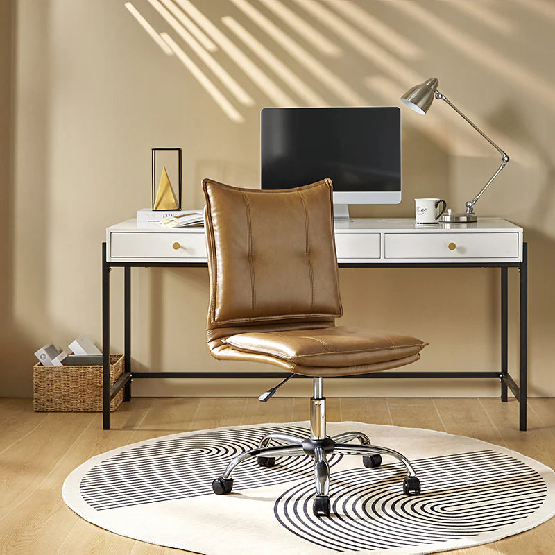 Edwin Leather Swivel Task Chair