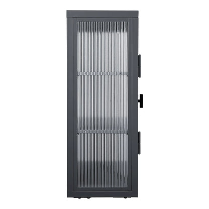 Retro Style Glass Door Wall Cabinet