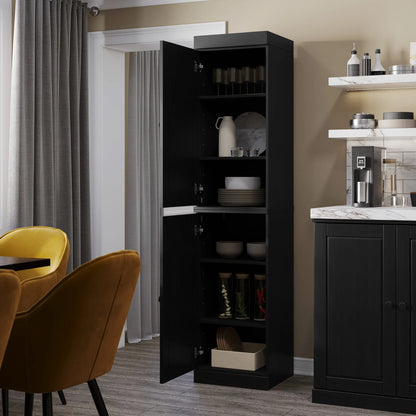 100% Solid Wood 16.5" Kitchen Pantry Cabinet with Doors by Palace Imports